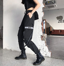 Load image into Gallery viewer, Grandes poches pantalons Cargo femmes taille haute pantalon de Streetwear en vrac Baggy pantalon tactique hip hop pantalons de joggers de haute qualité