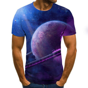 2020 Summer Starry sky T-shirts 3d